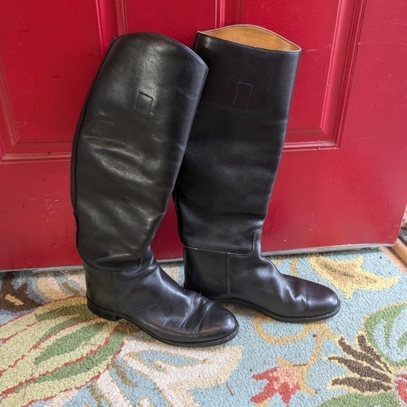 Marlborough Of England Black Leather Riding Boots - Picture 2 of 7